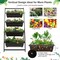 4-tier Vertical Raised Garden Bed With 4 Containers And Drainage Holes-M